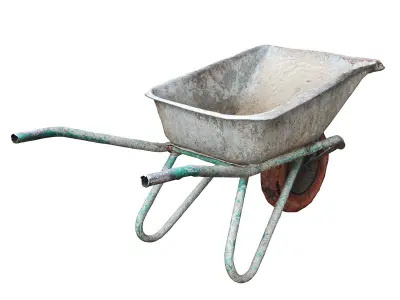 Ultra realistic  Wheelbarrow Low-poly 3D model