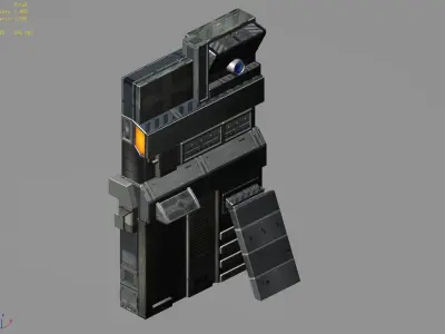 Machinery - wall 30 3D model