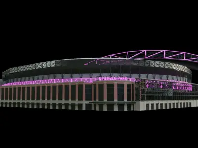 Seattle mariners T MOBILE PARK baseball stadium 3D model