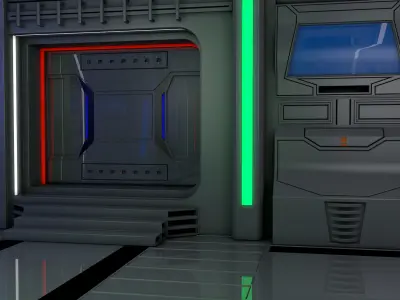 Sci Fi Interior 3D model