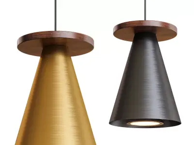 PIET CONE WOOD Low-poly 3D model