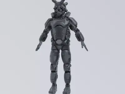 Scifi Soldier - Operator 003 Low-poly 3D model