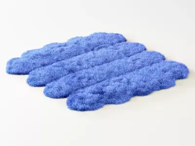 Skin of merino blue 3D model