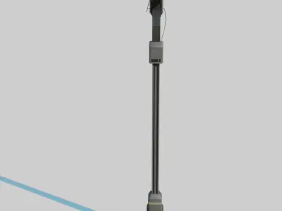 Cyberpunk Street Lamp 3D model purchase