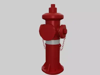 Fire Hydrant 4 - Safety and Emergency Equipment Low-poly 3D model