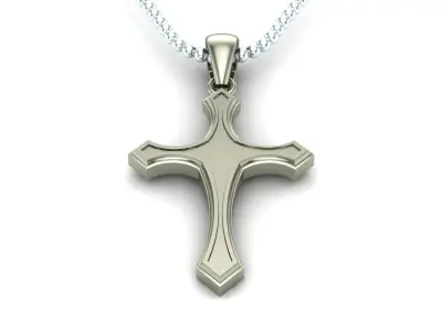 Light Gold Cross New Design  CP 59 3D print model