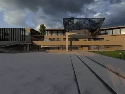 Mixed School Campus Project 3D model