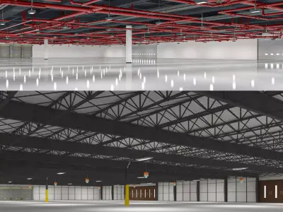 Exhibition Halls two 16-17 3D model