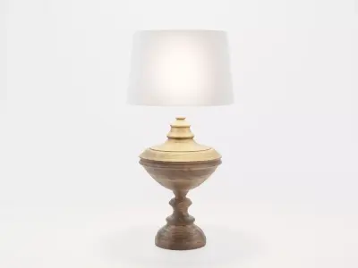 Wooden Lampshade 3D model