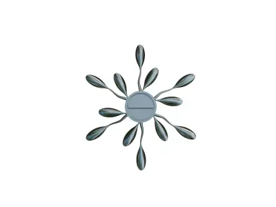 Vintage Chandelier 3D Model Low-poly 3D model