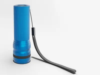 Flashlight Blue 3D model