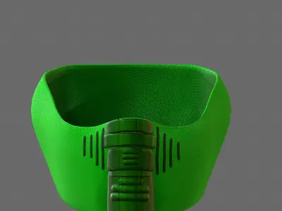 Gas mask helmet 3d model scifi Low-poly  Low-poly 3D model 281