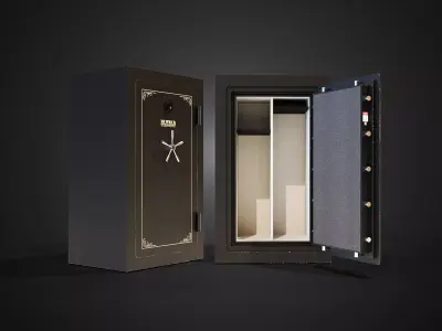 Weapon Storage Locker Safe Vault Low-poly 3D model
