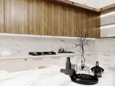 Kitchen set 3D model get