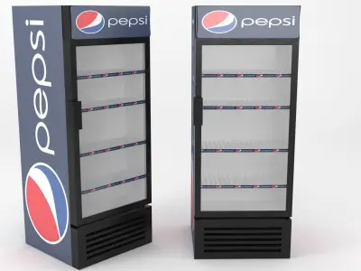 Pepsi fridge 3D model 3D model