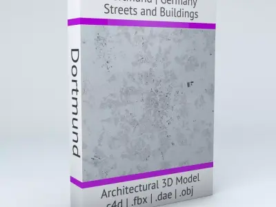 Dortmund Streets and Buildings 3D model