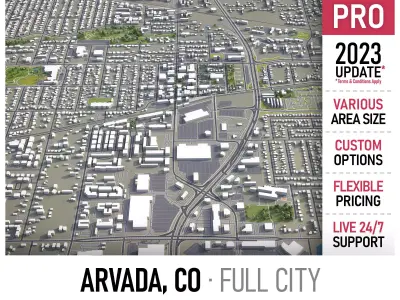 Arvada Low-poly 3D model