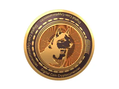 Husky Avax Coin v2 001 3D model