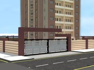 Exterior Design ED02 Low-poly 3D model