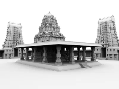 hindu temple 3d model 3D model