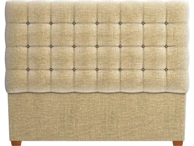 Avery Button-Tufted Headboard 3D model
