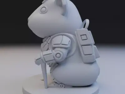 cyber hamster 3D print model