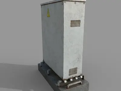 Elextrical Box Pbr Low-poly 3D model