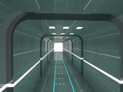 Hallway Interior 3D model purchase