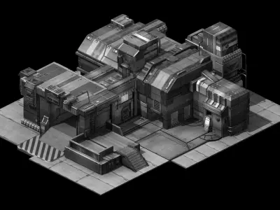Heterogeneous - Building - Building B Building 02 3D model