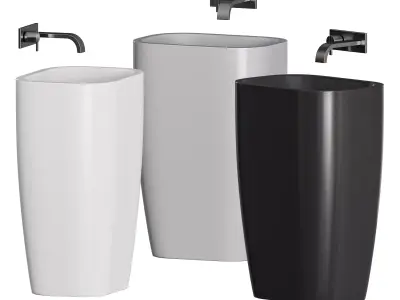 MILK Washbasin NIC DESIGN 3D model