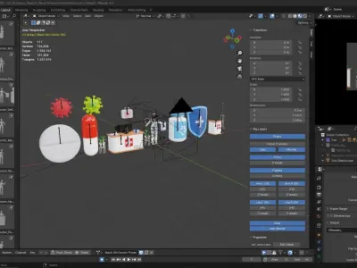 Doctor Black Cartoon Female Character 3D model