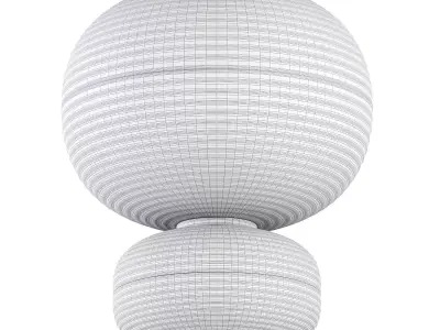 3 HomeLover Fabric Hanging Lantern Low-poly 3D model