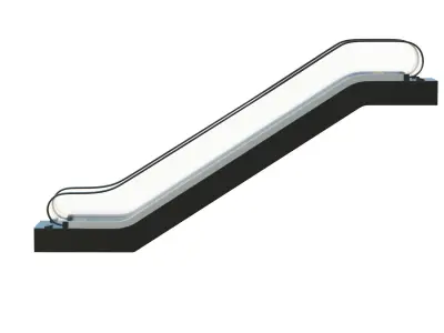 Escalator Low-poly 3D model