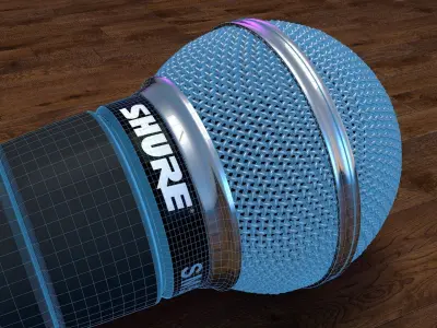 Shure SM58 Microphone 3D model