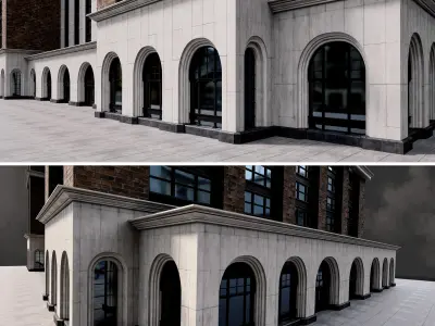 Skyscraper05 NewYork-Style Low-poly 3D model
