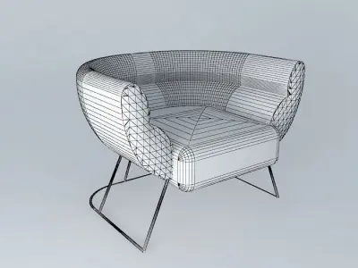 Pillow Tub Chair 3D model