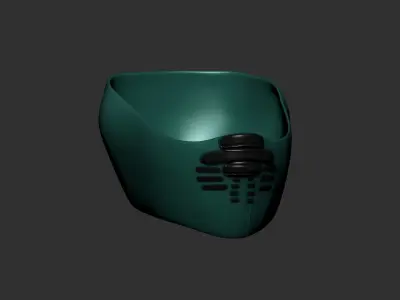 helmet high poly sculpt 3d printable  3D model 69