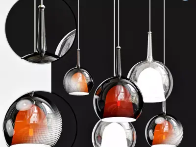 Medium Glo Pendant Light 3D model