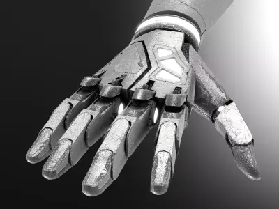 Robot hand dirt 3D model