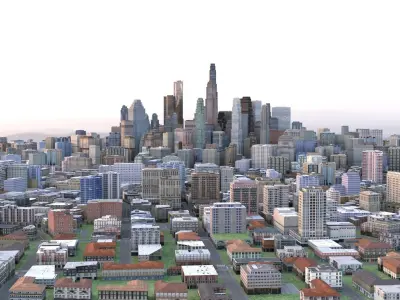 City 62 Low-poly 3D model