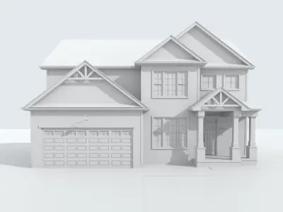 Cape Cod House 24 3D model