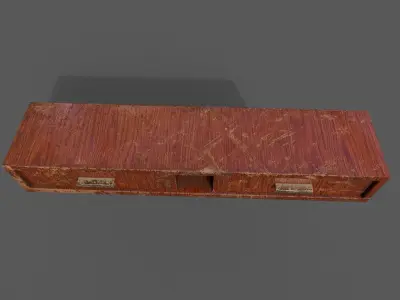 Old Modern Furniture 3D Model Terror Low-poly 3D model 13