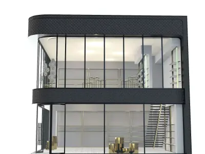 Dubai Cloth Shop Store Boutique Low-poly 3D model