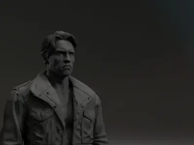 Arnold Schwarzenegger - T-800 - Terminator 1984 3D print model
