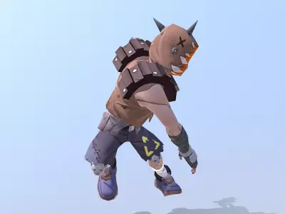 Cabal Warrior Cyborg Combatant Double Side Slam Attack 3D model