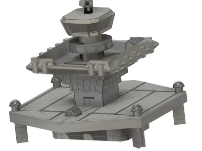 Base Fortress of Sciences Great Mazinger kit 3D print model