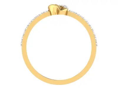 Women Ring Render 3dm STL OBJ FBX  3D print model 10