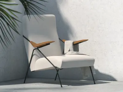 Monika Lounge Chair 3D model
