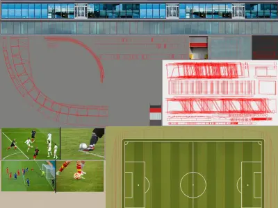  Wanda Metropolitano Stadium Spain 3d Model 