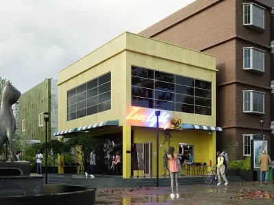 Downtown Cafe  3D model